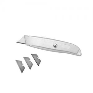 China factory Silver Zinc safety utility knife box knife cutter 