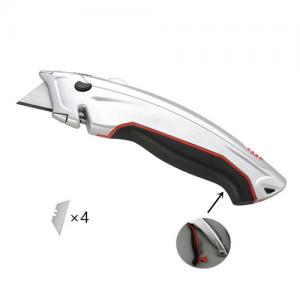 China factory Zinc alloy safety blade retractable quick change utility knife cutter 