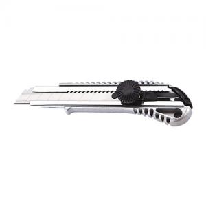 Factory China silver Aluminum heavy duty cutter knife safety lock utility knife 
